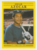 Oscar Azocar - New York Yankees (MLB Baseball Card) 1991 Fleer # 655 Mint