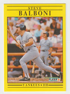 Steve Balboni - New York Yankees (MLB Baseball Card) 1991 Fleer # 656 Mint