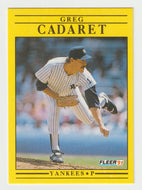 Greg Cadaret - New York Yankees (MLB Baseball Card) 1991 Fleer # 658 Mint