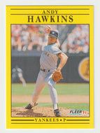 Andy Hawkins - New York Yankees (MLB Baseball Card) 1991 Fleer # 666 Mint