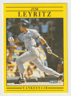 Jim Leyritz - New York Yankees (MLB Baseball Card) 1991 Fleer # 671 Mint