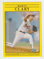 Marty Clary - Atlanta Braves (MLB Baseball Card) 1991 Fleer # 686 Mint