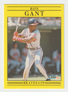Ron Gant - Atlanta Braves (MLB Baseball Card) 1991 Fleer # 688 Mint