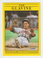 Tom Glavine - Atlanta Braves (MLB Baseball Card) 1991 Fleer # 689 Mint