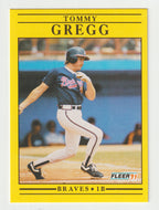 Tommy Gregg - Atlanta Braves (MLB Baseball Card) 1991 Fleer # 691 Mint