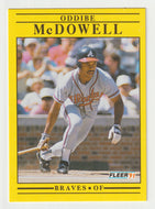 Oddibe McDowell - Atlanta Braves (MLB Baseball Card) 1991 Fleer # 697 Mint