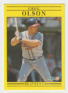 Greg Olson - Atlanta Braves (MLB Baseball Card) 1991 Fleer # 698 Mint