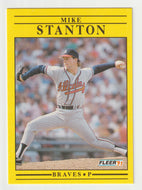 Mike Stanton - Atlanta Braves (MLB Baseball Card) 1991 Fleer # 705 Mint