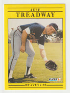 Jeff Treadway - Atlanta Braves (MLB Baseball Card) 1991 Fleer # 707 Mint