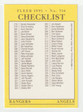 Load image into Gallery viewer, Checklist # 3 (# 224 - # 330) (MLB Baseball Card) 1991 Fleer # 716 Mint
