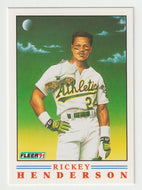 Rickey Henderson - Oakland Athletics - Pro Visions (MLB Baseball Card) 1991 Fleer # 2 Mint