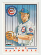Ryne Sandberg - Chicago Cubs - Pro Visions (MLB Baseball Card) 1991 Fleer # 3 Mint