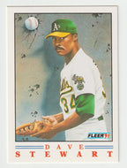 Dave Stewart - Oakland Athletics - Pro Visions (MLB Baseball Card) 1991 Fleer # 4 Mint