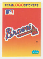Atlanta Braves - Team Logo Stickers (MLB Baseball Card) 1991 Fleer # 6 Mint