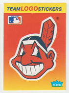 Cleveland Indians - Team Logo Stickers (MLB Baseball Card) 1991 Fleer # 27 Mint