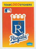Kansas City Royals - Team Logo Stickers (MLB Baseball Card) 1991 Fleer # 33 Mint