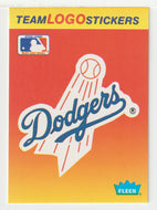 Los Angeles Dodgers - Team Logo Stickers (MLB Baseball Card) 1991 Fleer # 40 Mint