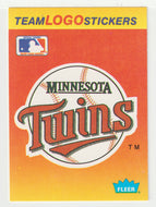 Minnesota Twins - Team Logo Stickers (MLB Baseball Card) 1991 Fleer # 43 Mint
