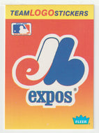 Montreal Expos - Team Logo Stickers (MLB Baseball Card) 1991 Fleer # 49 Mint