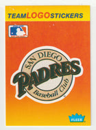San Diego Padres - Team Logo Stickers (MLB Baseball Card) 1991 Fleer # 68 Mint