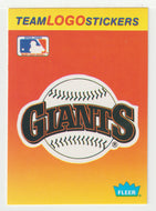 San Francisco Giants - Team Logo Stickers (MLB Baseball Card) 1991 Fleer # 69 Mint