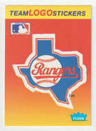 Texas Rangers - Team Logo Stickers (MLB Baseball Card) 1991 Fleer # 75 Mint