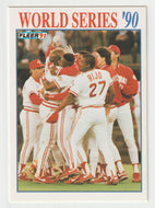 Cincinnati Reds Celebrate - '90 World Series (MLB Baseball Card) 1991 Fleer # 8 Mint