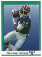 Thurman Thomas - Buffalo Bills (NFL Football Card) 1991 Fleer # 14 Mint