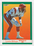 Lewis Billups - Cincinnati Bengals (NFL Football Card) 1991 Fleer # 15 Mint