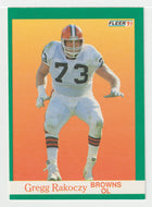 Gregg Rakoczy - Cleveland Browns (NFL Football Card) 1991 Fleer # 41 Mint