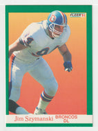 Jim Szymanski RC - Denver Broncos (NFL Football Card) 1991 Fleer # 55 Mint