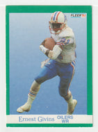 Ernest Givins - Houston Oilers (NFL Football Card) 1991 Fleer # 61 Mint