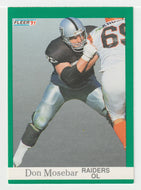 Don Mosebar - Los Angeles Raiders (NFL Football Card) 1991 Fleer # 112 Mint