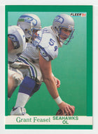 Grant Feasel - Seattle Seahawks (NFL Football Card) 1991 Fleer # 185 Mint