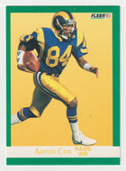 Aaron Cox - Los Angeles Rams (NFL Football Card) 1991 Fleer # 265 Mint