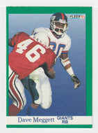 Dave Meggett - New York Giants (NFL Football Card) 1991 Fleer # 316 Mint