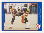 Michel Bourgeau - Edmonton Eskimos (CFL Football Card) 1991 Jogo # 5 Mint