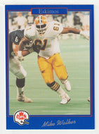 Mike Walker - Edmonton Eskimos (CFL Football Card) 1991 Jogo # 7 Mint