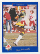 Ray Macoritti - Edmonton Eskimos (CFL Football Card) 1991 Jogo # 8 Mint