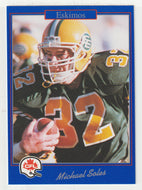 Michael Soles - Edmonton Eskimos (CFL Football Card) 1991 Jogo # 9 Mint