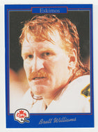 Brett Williams - Edmonton Eskimos (CFL Football Card) 1991 Jogo # 10 Mint