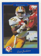 Enis Jackson - Edmonton Eskimos (CFL Football Card) 1991 Jogo # 13 Mint