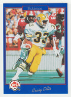 Craig Ellis - Edmonton Eskimos (CFL Football Card) 1991 Jogo # 14 Mint