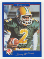 Henry 'Gizmo' Williams - Edmonton Eskimos (CFL Football Card) 1991 Jogo # 18 Mint