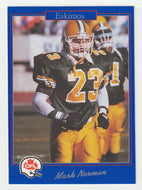 Mark Norman - Edmonton Eskimos (CFL Football Card) 1991 Jogo # 24 Mint