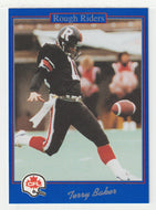 Terry Baker - Ottawa Rough Riders (CFL Football Card) 1991 Jogo # 33 Mint