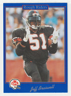 Jeff Braswell - Ottawa Rough Riders (CFL Football Card) 1991 Jogo # 34 Mint