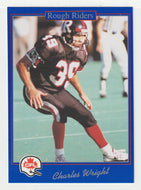 Charles Wright - Ottawa Rough Riders (CFL Football Card) 1991 Jogo # 42 Mint