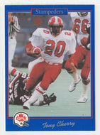 Tony Cherry - Calgary Stampeders (CFL Football Card) 1991 Jogo # 55 Mint