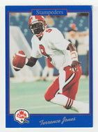 Terrence Jones - Calgary Stampeders (CFL Football Card) 1991 Jogo # 56 Mint